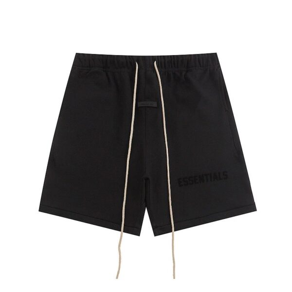 FOG rethreaded ESSENTIALS embossed single-row monogrammed loose-fitting shorts