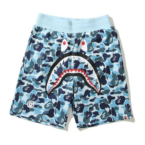 bape shark camouflage casual shorts