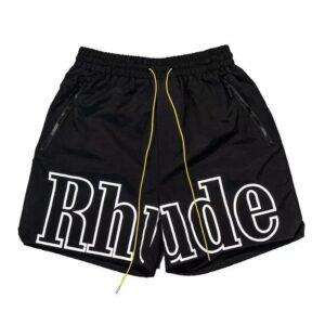 RHUDE Reflective Alphabet Print Beach Shorts