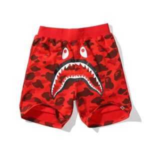 bape shark camouflage casual shorts