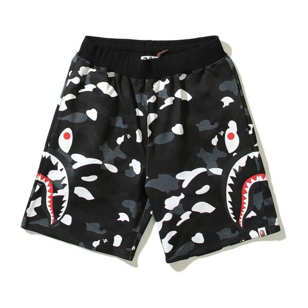 bape shark camouflage casual shorts