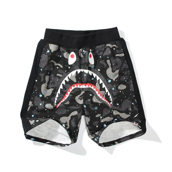 bape shark camouflage casual shorts