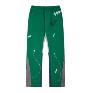 GalleryDept Hand-Painted Ink Splattered Slightly Flared Trousers