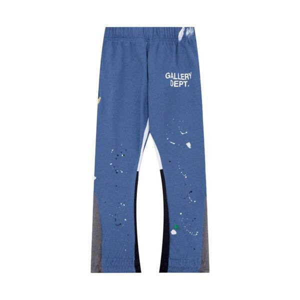 GalleryDept Hand-Painted Ink Splattered Slightly Flared Trousers