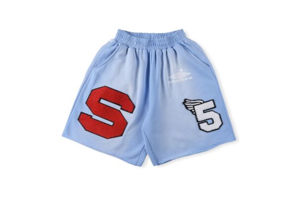 sp5der foamed printed casual t-shirt+shorts
