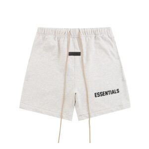 FOG rethreaded ESSENTIALS embossed single-row monogrammed loose-fitting shorts