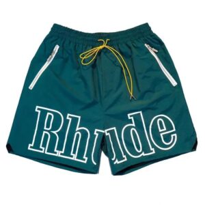 RHUDE Reflective Alphabet Print Beach Shorts
