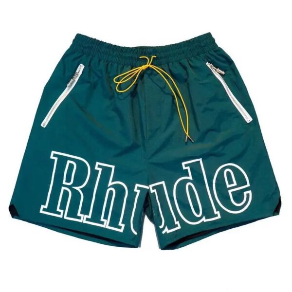 RHUDE Reflective Alphabet Print Beach Shorts