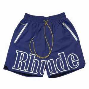 RHUDE Reflective Alphabet Print Beach Shorts