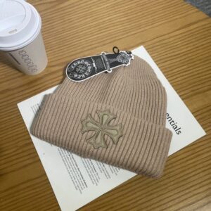 Chrome Hearts Black Cross Knit Beanie