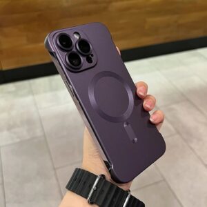 Metal paint frameless magnetic iPhone case