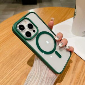 Apple Transparent Magnetic Electroplated Frame Phone Case