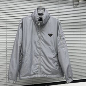 2024 New Arrival Jacket Prada～Triangle△Logo New Hooded Jacket