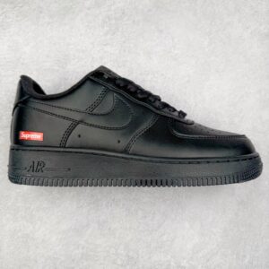 Supreme x Nike Air Force 1 Low Collaboration: Black and Red