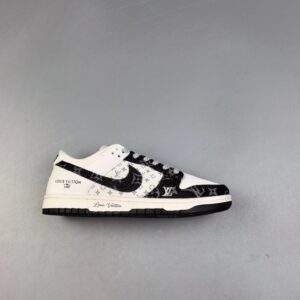 Louis Vuitton x Dunk SB Low LX x SB Low-Top Collaboration Black & White Denim