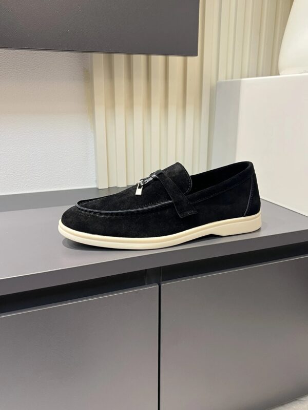 Loro Piana Men's Casual Loafers Black