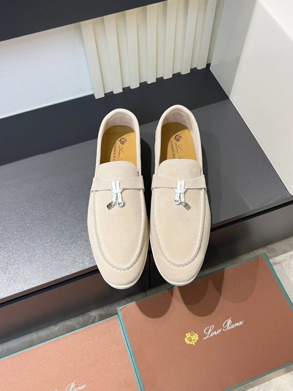 Loro Piana Men's Casual Loafers in Nude
