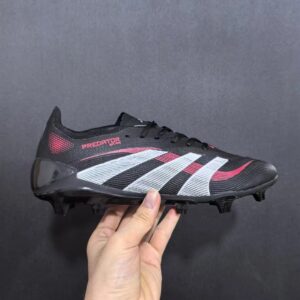 Adidas 25 Low-Top Falcon Soccer Cleats in Black and White