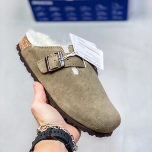 Birkenstock Autumn/Winter Shearling-Lined Outdoor Slippers