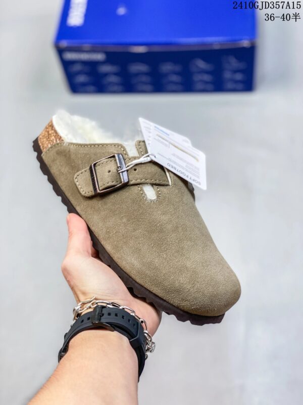 Birkenstock Autumn/Winter Shearling-Lined Outdoor Slippers