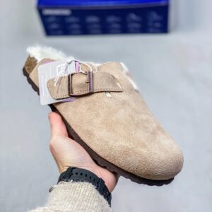 BIRKENSTOCK Boston Fur-Lined Sandals