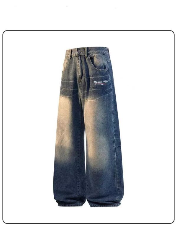Balenciaga Retro Hong Kong-Style Oversized Straight-Leg Limited Edition Jeans