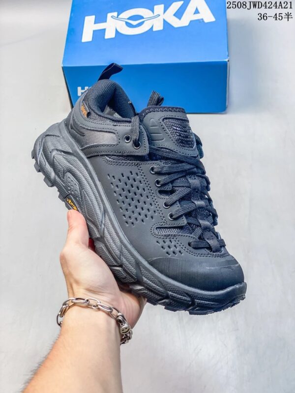 HOKA Tor Ultra Low Trail Hiking Shoes - Black