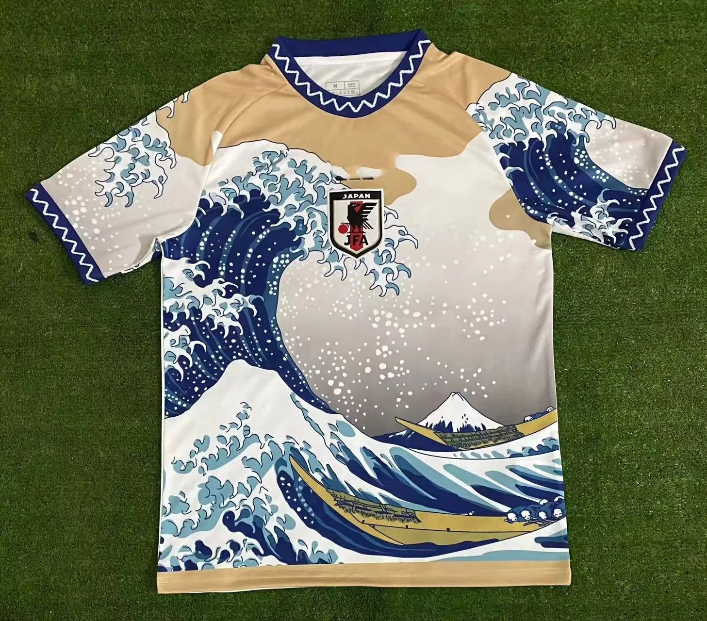 otherJersey Japanese-Style Waves Ukiyo-e Street Soccer T-Shirt