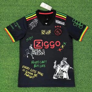 Ajax Bob Marley Black Reggae Graffiti Soccer Jersey