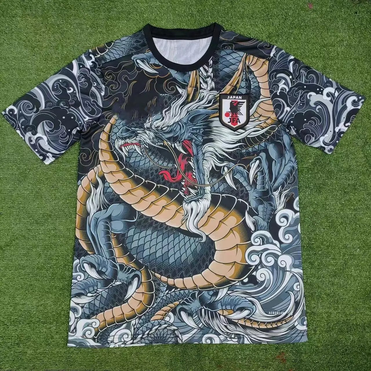 Aerorealm JFA Dragon Ukiyo-e Dragon Totem Short-Sleeve T-Shirt