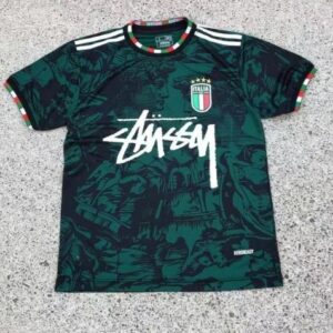 Stussy ITALIA Collaboration Dark Green Totem Sports Jersey