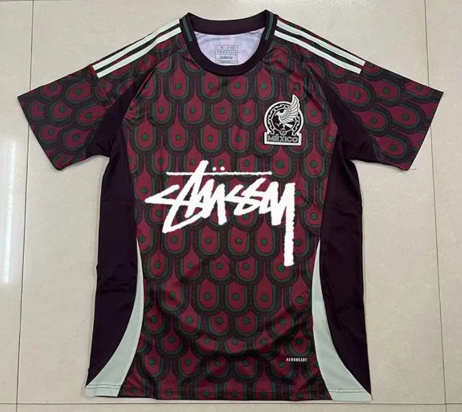 Stussy AEROBEAST Red & Black Totem Streetwear Jersey