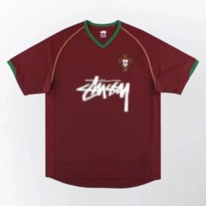 Stussy Heritage Portugal Burgundy & Green Retro Jersey