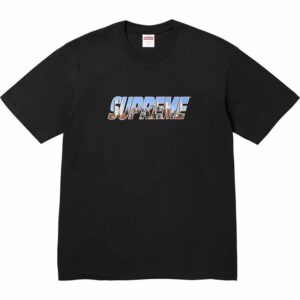 Supreme Cityscape Logo Black Streetwear T-Shirt