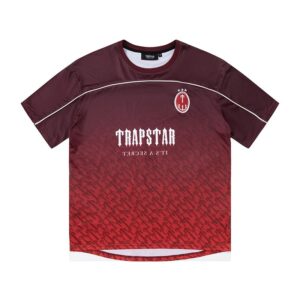 Trapstar Secret Burgundy Gradient Streetwear Jersey