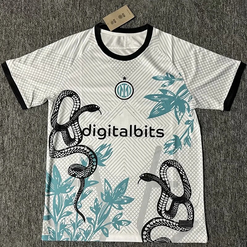Inter Milan × DigitalBits Collaboration Black-White-Blue Totem T-Shirt