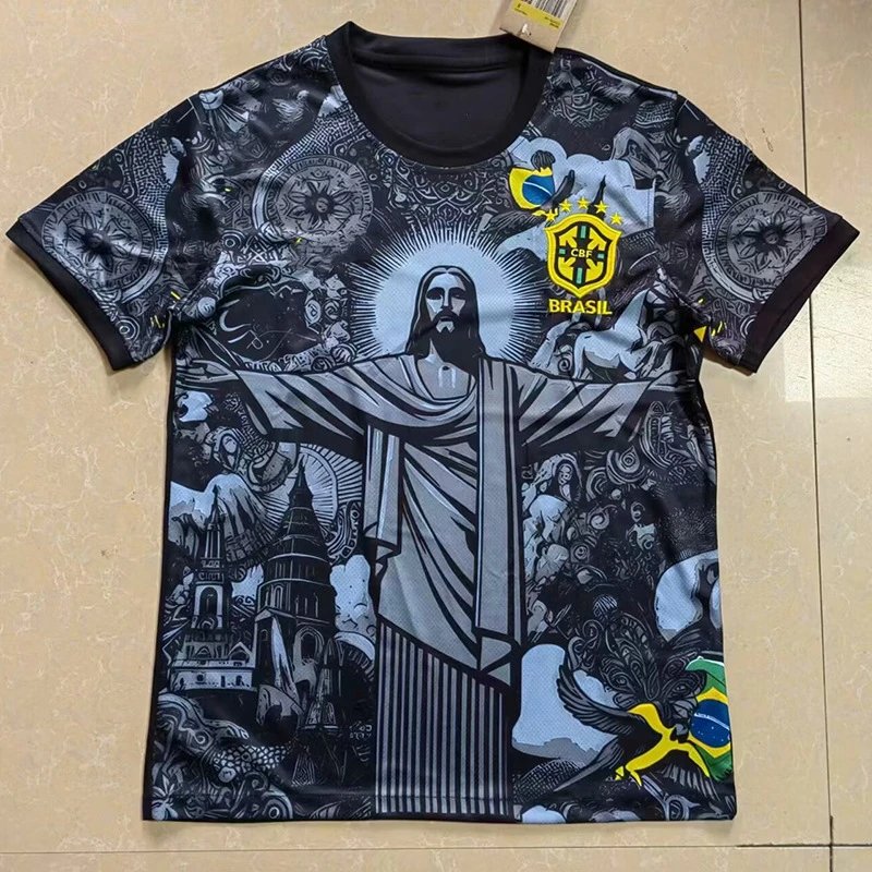 BRAZIL HYPE Christ the Redeemer Totem Streetwear Sports T-Shirt