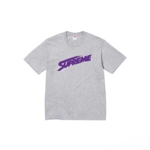 Supreme Classic Logo Gray Streetwear Short-Sleeve T-Shirt