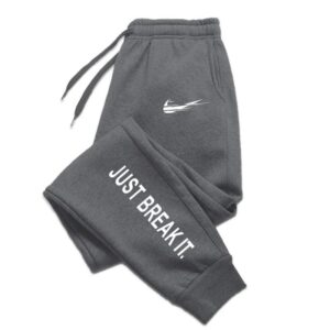 Nike Gray Tapered Sweatpants Street Style