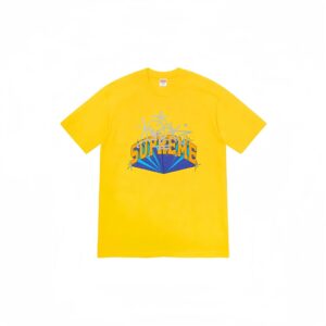 Supreme Graffiti Radiation Bright Yellow Oversized Streetwear T-Shirt