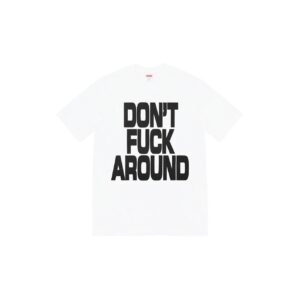 Supreme Letter Slogan White Streetwear T-Shirt