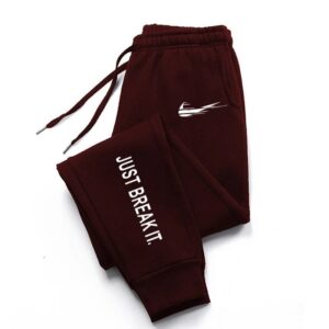 Nike Streetwear Collection Burgundy Tapered Sweatpants