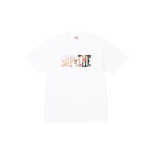 Supreme Colorful Collage Logo White Streetwear Short-Sleeve T-Shirt