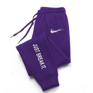 Nike JUST BREAK IT. Purple Streetwear Sweatpants