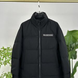 Balenciaga Black High-Neck Down Jacket