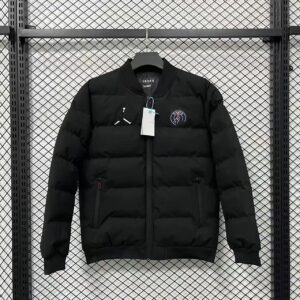Jordan x PSG Collaboration Baseball Jacket Black