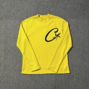 Corteiz Waffle-Weave Streetwear Yellow