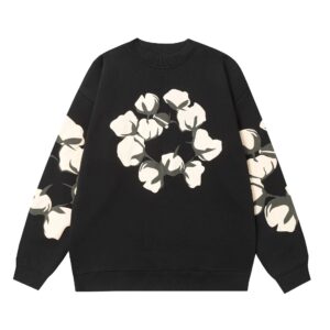Denim Tears Cotton Print Sweatshirt Black