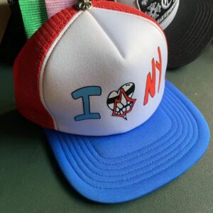 Chrome Hearts Trendy Cap Red-White-Blue