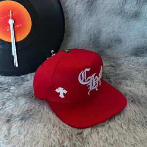 Chrome Hearts Streetwear Red Baseball Cap